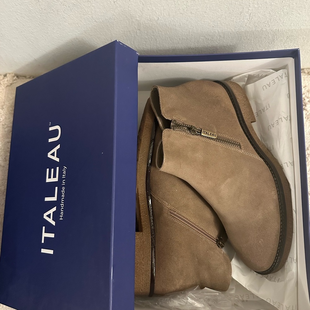 Brand new suede leather boots